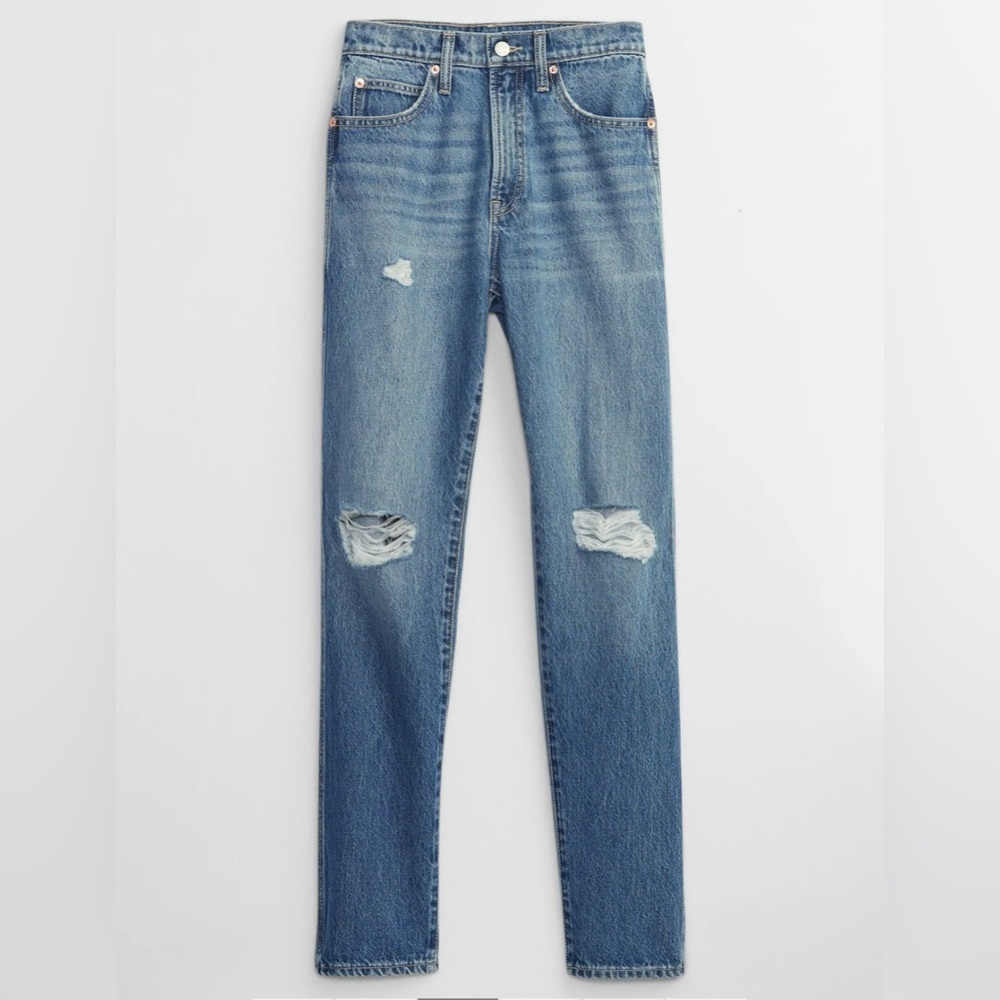 Gap Cheeky Straight High Rise Dark Wash Size 14